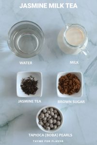 Jasmine Milk Tea | Thyme For Flavor