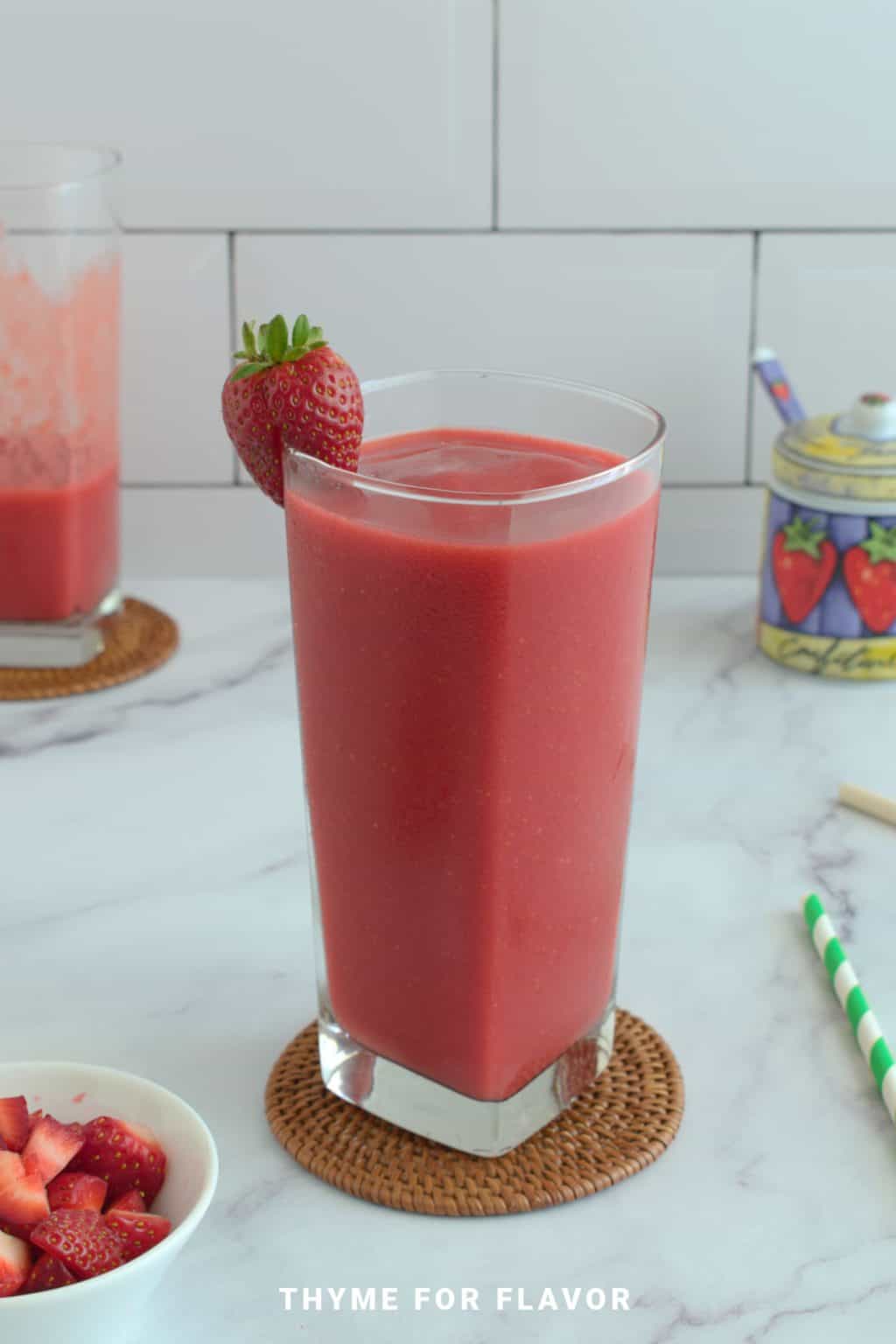 Strawberry Juice Recipe Thyme For Flavor